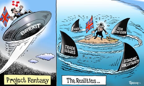 Paresh Nath’s cartoon comparing ‘Project Fantasy’ and Brexit reality