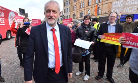 Outgoing Labour leader Jeremy Corbyn in Blackpool during last year’s general election campaign.