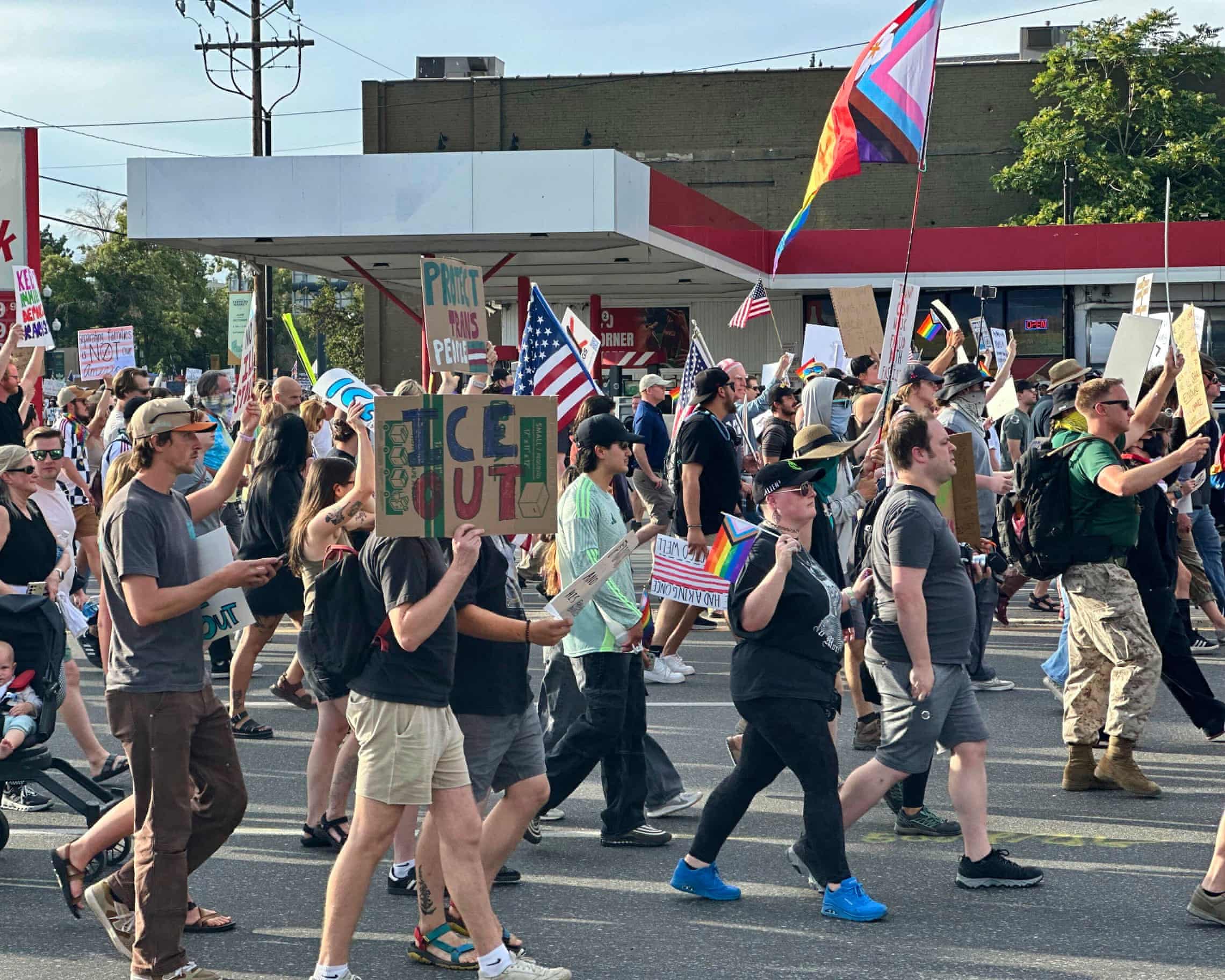 Utah protester dies
