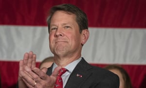 Georgia secretary of state Brian Kemp, who is running for governor against Stacey Abrams, is alleged to have improperly purged voters from state registration rolls.