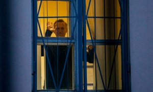 File photo of Alexei Navalny detained in Moscow ahead of a rally on 29 September