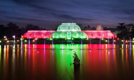 Kew Gardens illuminations at Christmas