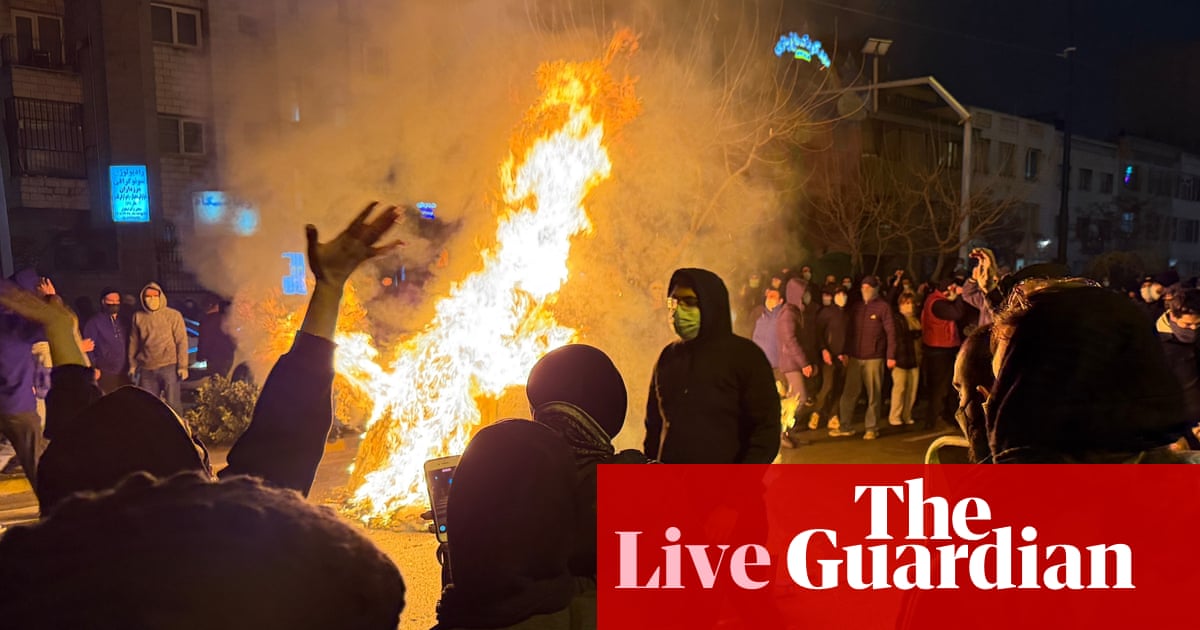 Iran crisis live: US and UK evacuate personnel from Qatar base