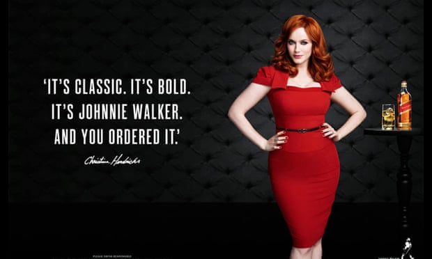 Mad Men and star Christina Hendricks fronted a Johnnie Walker ad campaign.