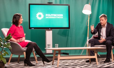 Co-leaders of the national German Green party, Annalena Baerbock and Robert Habeck.