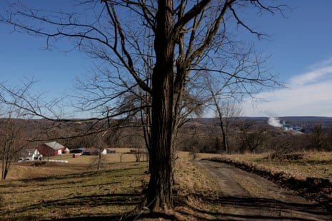 CPV Fairview Energy Center rests near a local farm in Jackson Township, Pennsylvania, 11 February 2023.