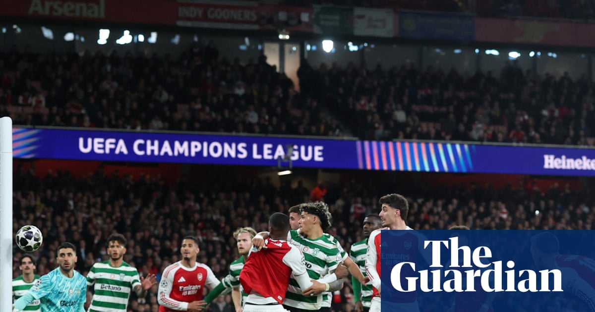 Edgy Arsenal squeeze past Sporting Lisbon to set up Atlético semi-final
