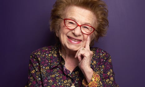 Dr Ruth Westheimer in a floral blouse, smiling and looking at the camera (2019)