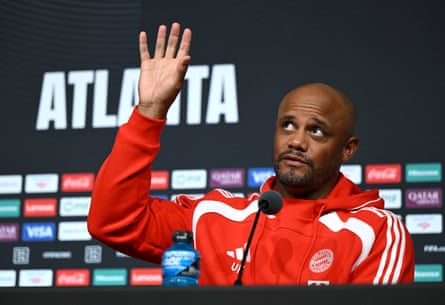 Vincent Kompany talks to the media