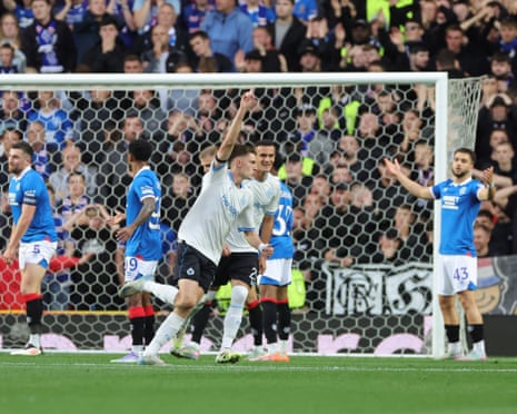 Rangers collapse early against Club Brugge to leave Martin facing fans'  wrath | Champions League | The Guardian