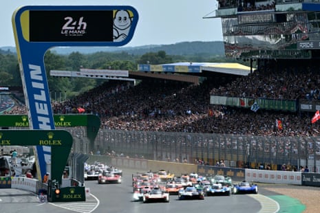 Drivers take the start of the 94th edition of the 24 Hours of Le Mans