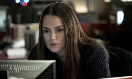 Keira Knightley as Katharine Gun, a whistleblower who leaked secret documents to Observer journalist Martin Bright, dramatised in the film Official Secrets. 
