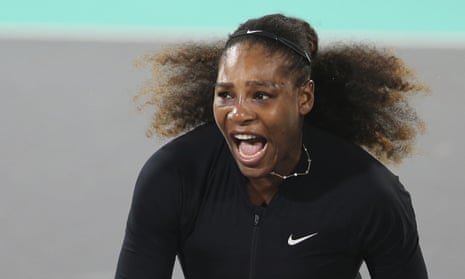 Serena Williams made her return to tennis against Jelena Ostapenko at the World Tennis Championship in Abu Dhabi.