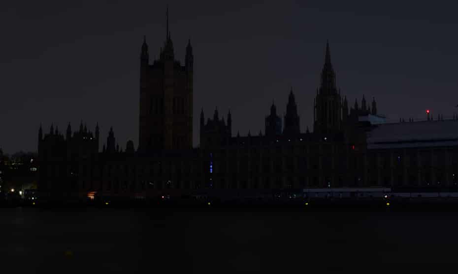 The Houses of Parliament in London mark WWF’s Earth Hour,.