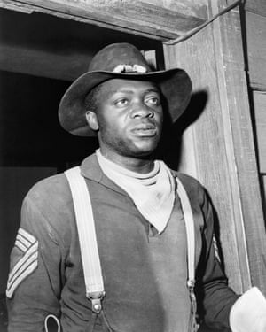 Yaphet Kotto in the episode of The High Chaparral entitled The Buffalo Soldiers in 1968