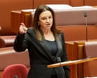 Australia politics live: Hanson showing ‘true colours’ and contempt for veterans over Hastie cartoon, furious Lambie says