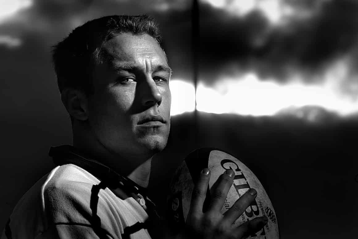 A moody profile shot of Jonny Wilkinson in January 2002