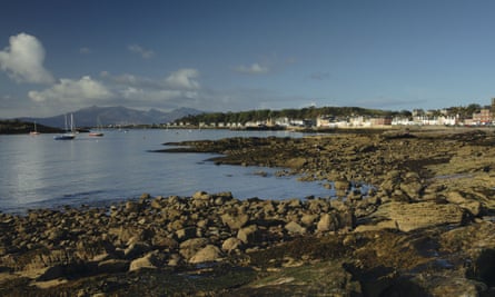 Looking towards Arran from Millport Isle of Cumbrae Ayrshire Scotland