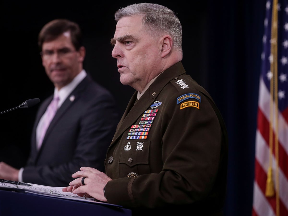 Us Military Chief Weight Of Evidence That Covid 19 Did Not