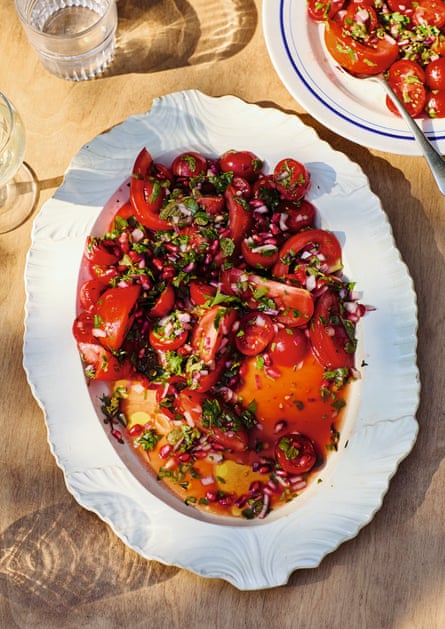 Tomato, za’atar and sumac salad.