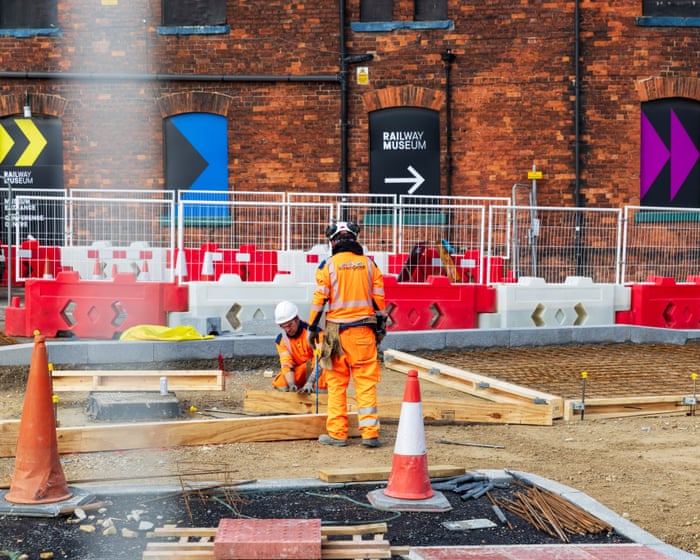 UK construction sector ‘stabilises’ as builders see economic rebound ahead – business live — image supplied by The Guardian Business's feed