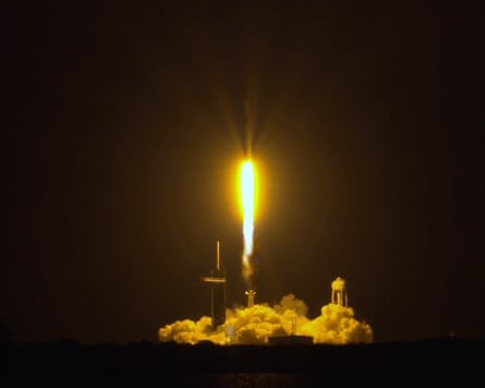 SpaceX rocket takes off from Kennedy Space Center in Florida