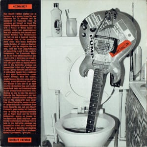 the 7in single cover for Sheriff Fatman by Carter the Unstoppable Sex Machine.