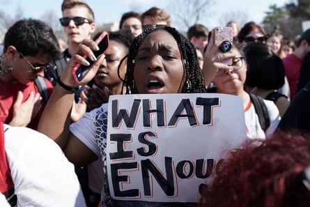 Hundreds of students from a number of Maryland and DC schools walked out of their classrooms one week after 17 were killed in Parkland.