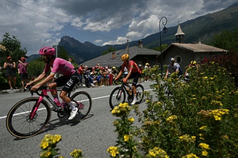 EF Education - EasyPost's Ben Healy is amongst those on the Col du Télégraphe ascent.