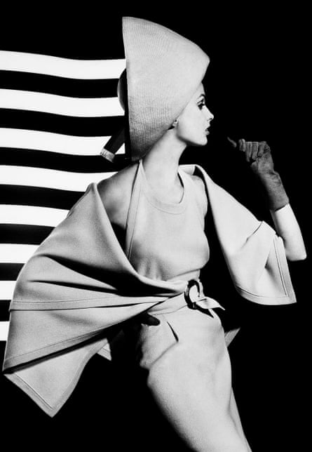Dorothy and white light stripes, Paris 1962