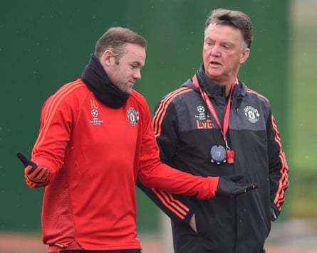 Louis van Gaal and Wayne Rooney