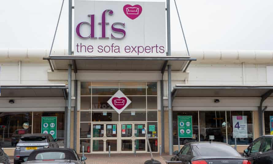 The DFS sofa store at the Slough Retail Park in Berkshire.