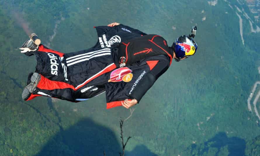 Jhonathan Florez, seen here competing in the Wingsuit World Championships in China in 2013, died during practice in Switzerland last month.