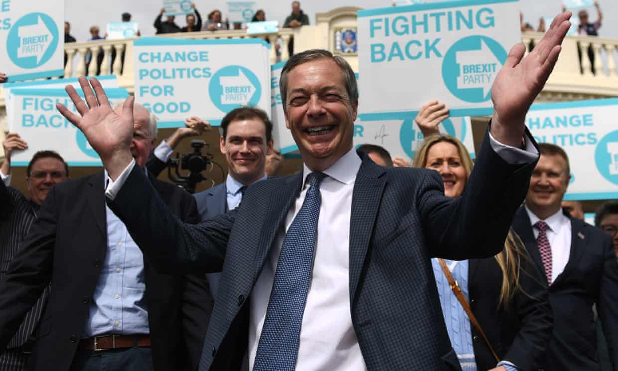 Nigel Farage during a walkabout in Clacton