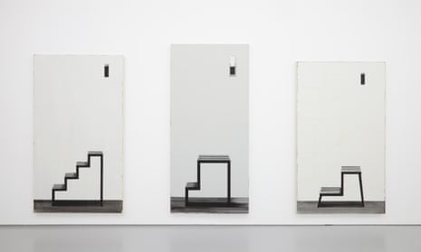 Installation view of Leper Squints 18, 20 and 27, by Michael Simpson.