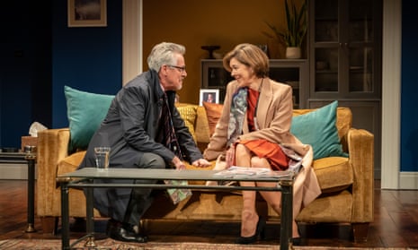 Griff Rhys Jones (Peter) and Janie Dee (Laura) in An Hour and a Half Late.