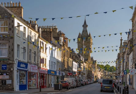 small town centre in Scotland