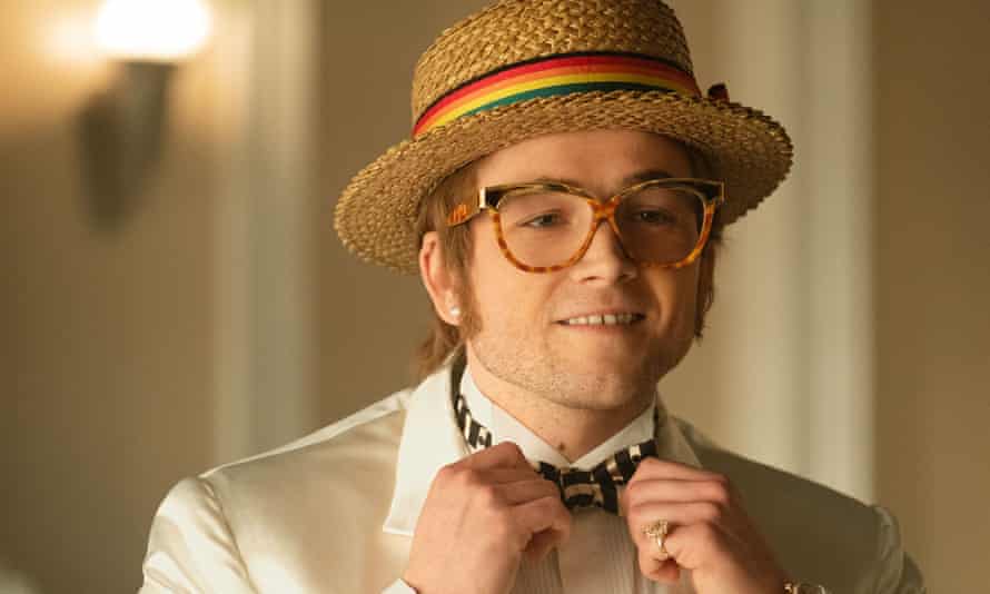 Taron Egerton as Elton John in Rocketman.