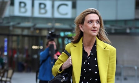Victoria Derbyshire outside the BBC