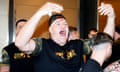 Tyson Fury's dad, John, was left with blood pouring down his forehead after butting a member of Oleksandr Usyk's entourage in Riyadh