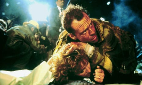 Bruce Willis and Bonnie Bedelia in Die Hard.