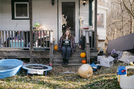 Katelyn Miller at her home in Port Henry, New York, on 24 November.