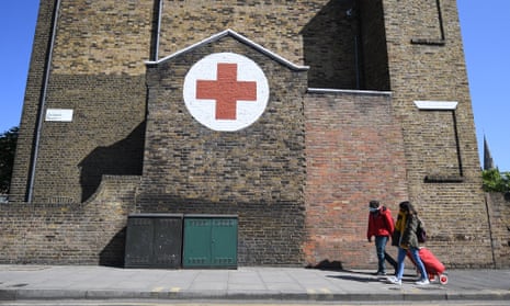 A Red Cross centre in east London