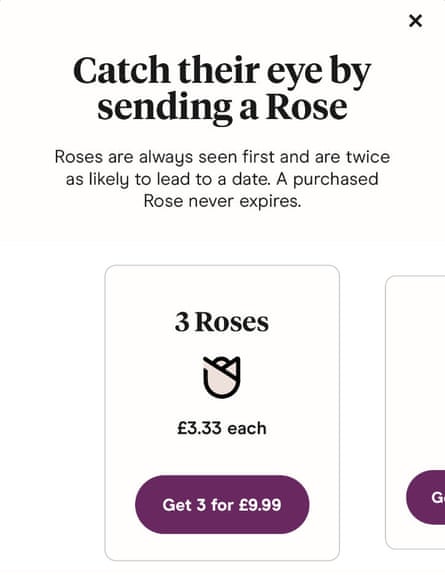 Hinge users can buy ‘roses’ to contact certain paywalled profiles