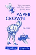 Paper Crown blue and lilac book jacket by Heather Christle