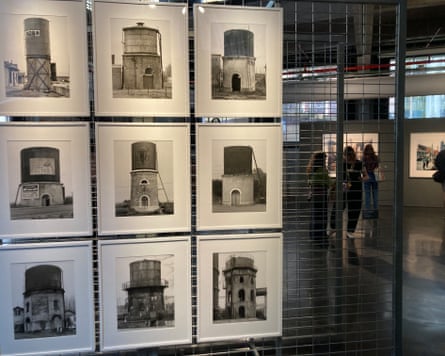 Photographic work on display by Bernd and Hilla Becher at Serrería Belga.