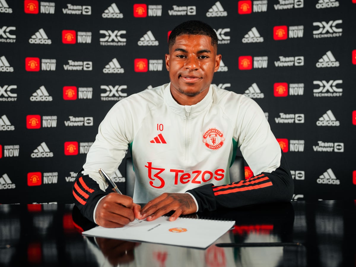 Manchester United hand Rashford new deal to 2028 and re-sign Jonny Evans | Manchester United | The Guardian