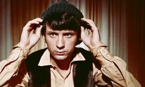 Mike Nesmith on the set of the television show The Monkees around 1967.