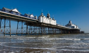 Eastbourne Pier as seen from the beach.