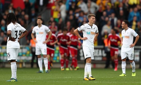 Swansea City are fourth from bottom in the Premier League, and have won just two of their opening 10 matches.